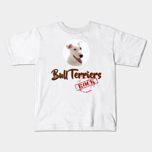 Bull Terriers Rock! Kids T-Shirt